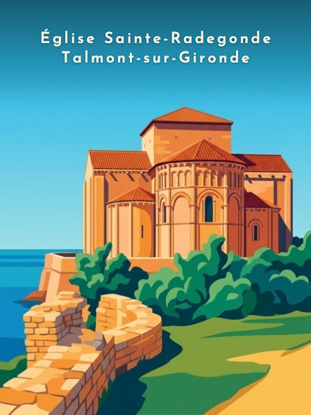 Église Sainte-Radegonde Talmont-sur-Gironde — Pôdevache, visuel seul