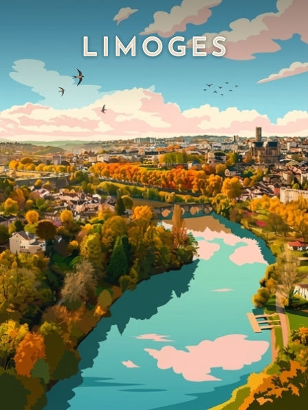 La Vienne et la cathédrale Saint-Étienne — Pôdevache, visuel seul