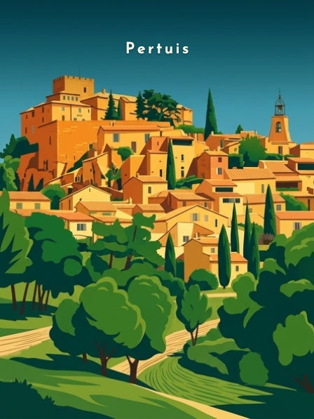Village perché et château — Pôdevache, visuel seul