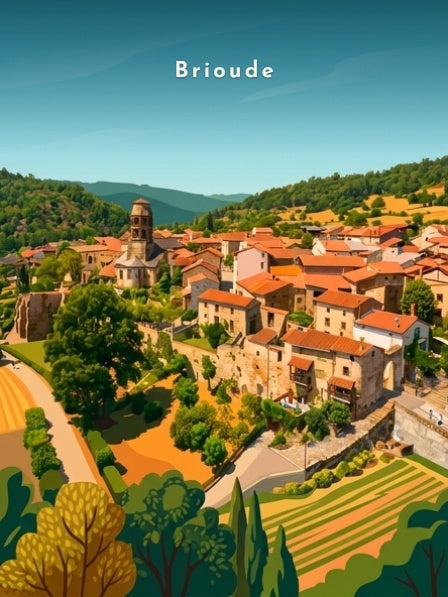 Le bourg et son clocher roman — Pôdevache, visuel seul