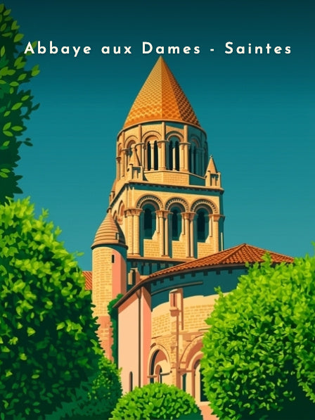Abbaye aux Dames - Saintes — Pôdevache, visuel seul