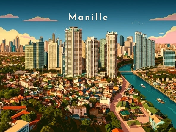 Rockwell Center et le fleuve Pasig — Pôdevache, visuel seul