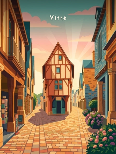 Maisons à pans de bois du centre historique — Pôdevache, visuel seul