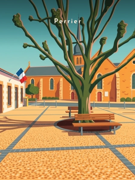 La place de l'Église — Pôdevache, visuel seul