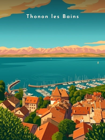 Les toits de Rives et le port — Pôdevache, visuel seul