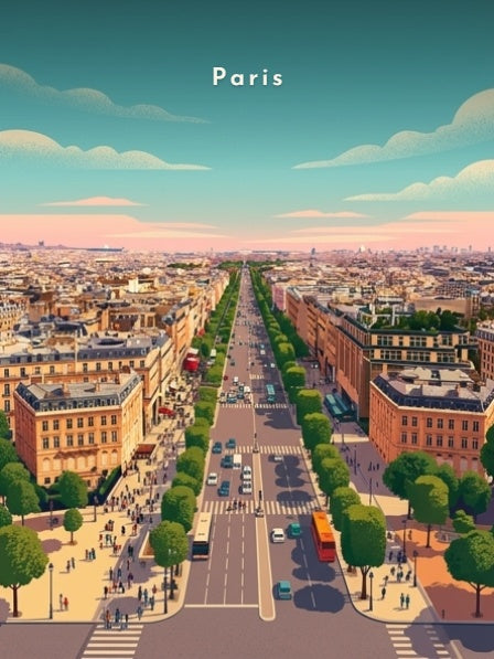 Avenue des Champs-Élysées — Pôdevache, visuel seul