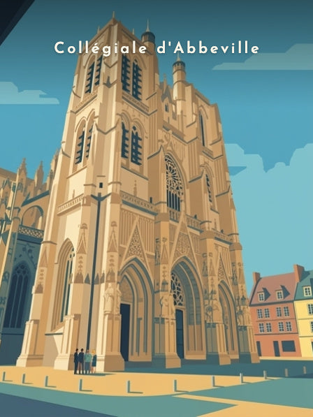 Collégiale d'Abbeville — Pôdevache, visuel seul
