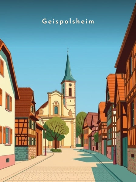 Rue vers l'église Sainte-Marguerite — Pôdevache, visuel seul