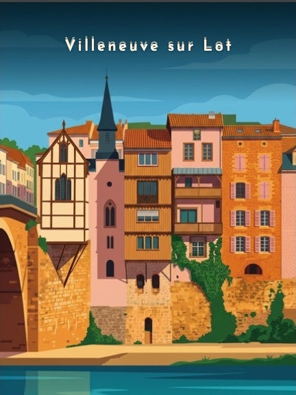 Maisons suspendues sur l'eau — Pôdevache, visuel seul