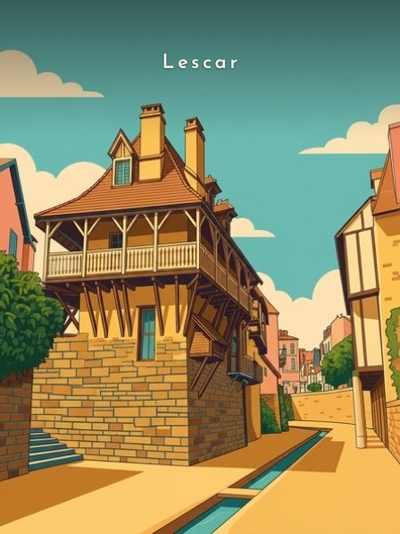 Maison à galerie et encorbellement — Pôdevache, visuel seul