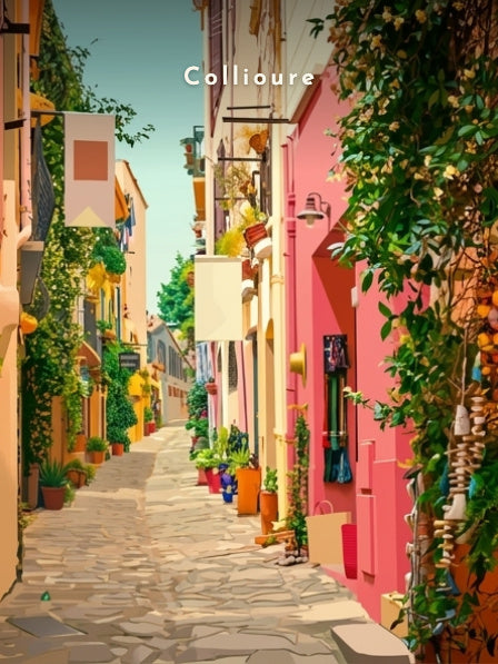 Ruelle du Mouré aux façades roses — Pôdevache, visuel seul