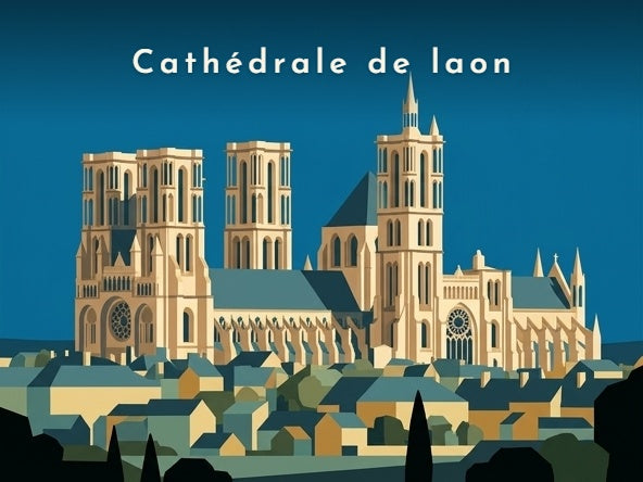 Cathédrale de laon — Pôdevache, visuel seul