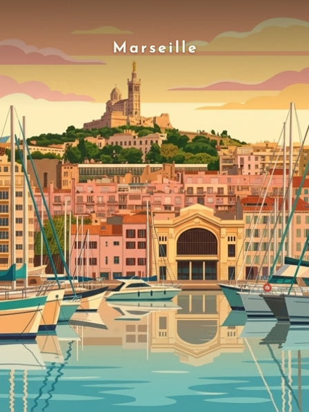 Le Vieux-Port au soleil couchant — Pôdevache, visuel seul