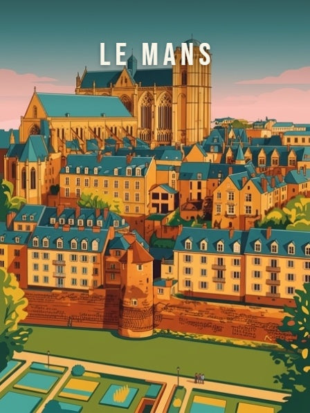 Cité Plantagenêt et cathédrale — Pôdevache, visuel seul
