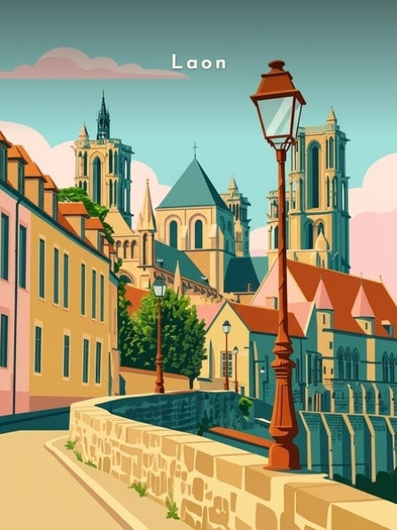 La cathédrale depuis les remparts — Pôdevache, visuel seul