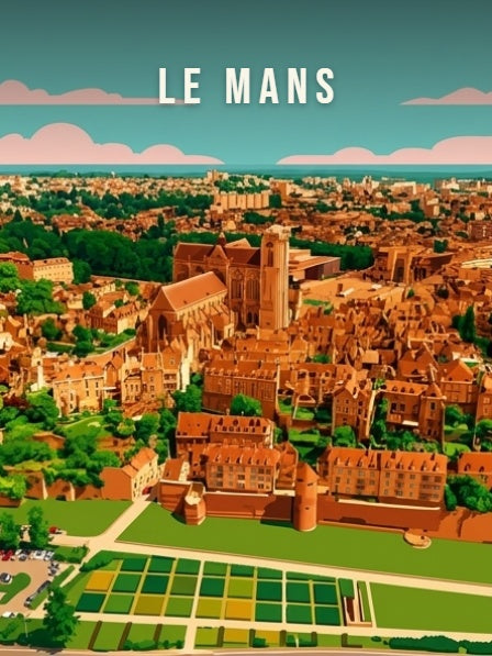 L'enceinte romaine et les parterres — Pôdevache, visuel seul