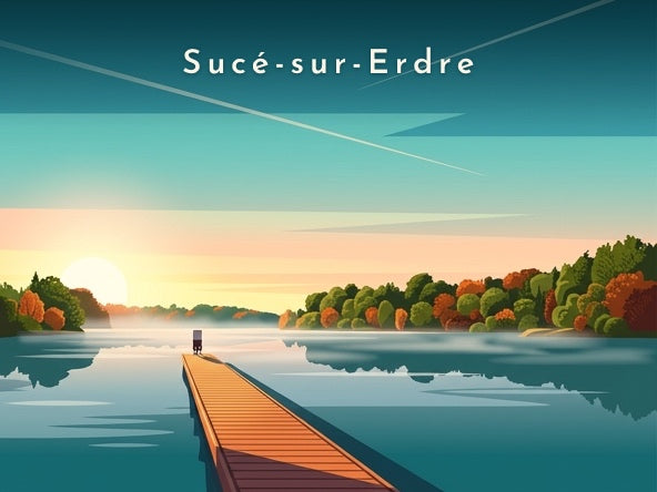 Ponton sur l'Erdre — Pôdevache, visuel seul