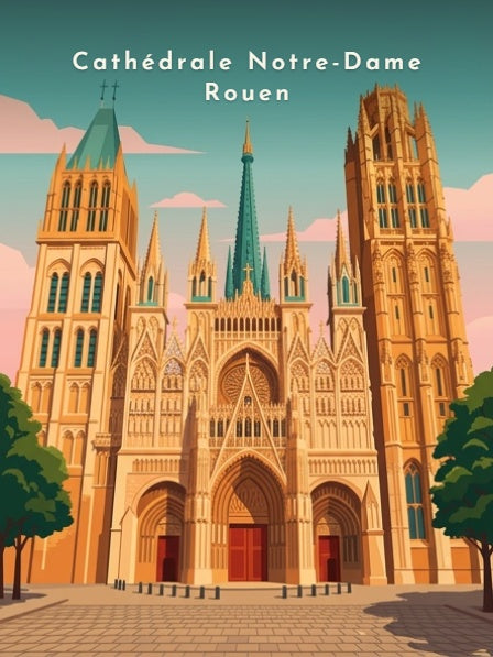 Cathédrale Notre-Dame Rouen — Pôdevache, visuel seul