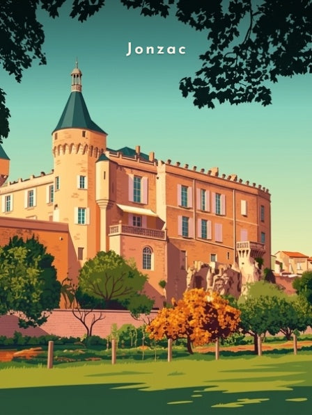 Le château depuis les jardins — Pôdevache, visuel seul