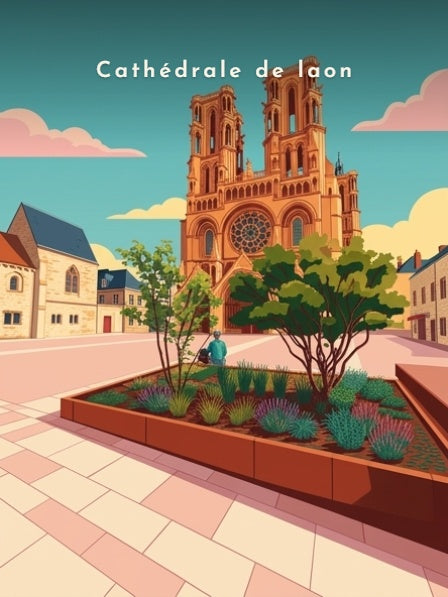 Cathédrale de laon — Pôdevache, visuel seul