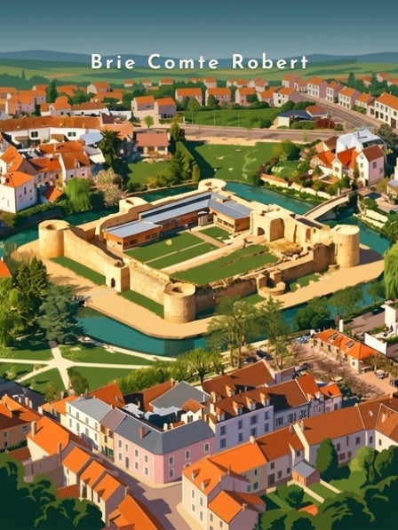 Le château et ses douves — Pôdevache, visuel seul