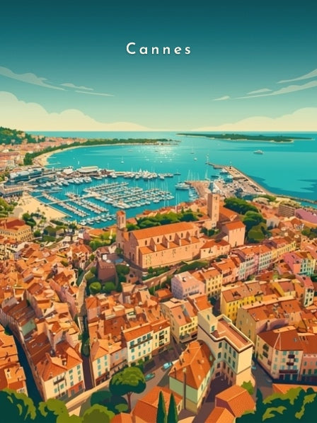Le Suquet et le Vieux-Port — Pôdevache, visuel seul