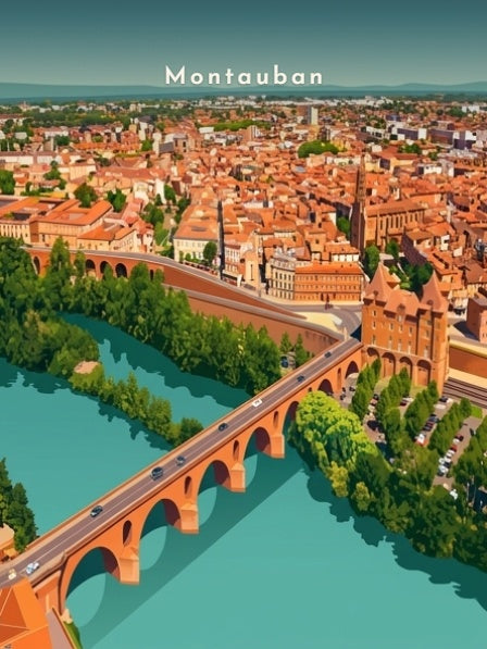 Le Pont Vieux et le musée Ingres — Pôdevache, visuel seul