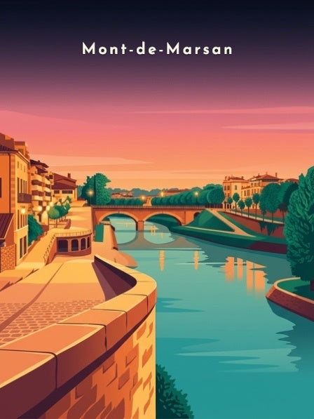 Les quais de la Midouze — Pôdevache, visuel seul
