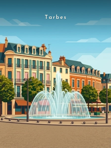 La fontaine de la place de Verdun — Pôdevache, visuel seul
