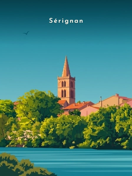 La collégiale depuis l'Orb — Pôdevache, visuel seul