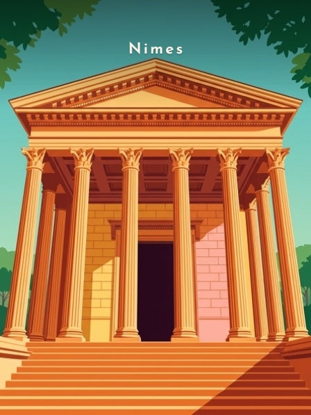 Façade de la Maison Carrée — Pôdevache, visuel seul
