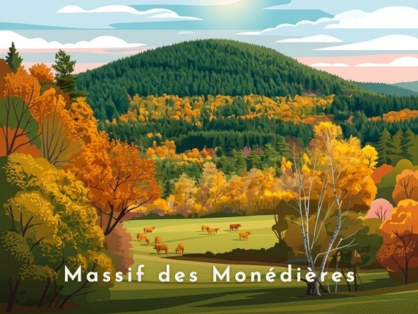 Massif des Monédières — Pôdevache, visuel seul