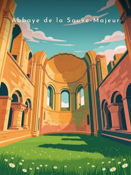 Abbaye de la Sauve-Majeur — Pôdevache, visuel seul