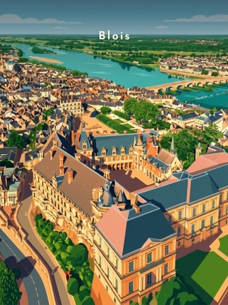 Le château royal et la Loire — Pôdevache, visuel seul