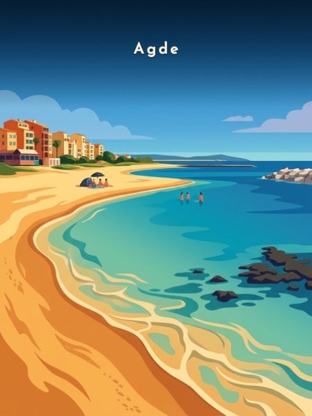 Plage du Cap d'Agde — Pôdevache, visuel seul