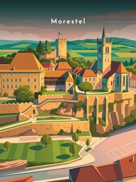 Les remparts et les jardins — Pôdevache, visuel seul