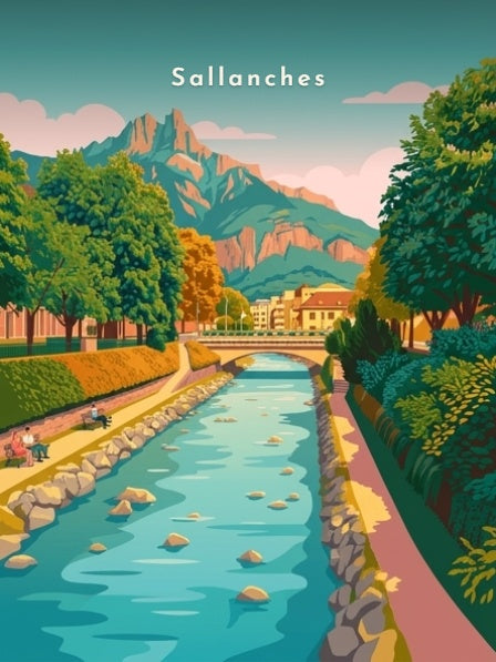 Les quais de la Sallanche — Pôdevache, visuel seul