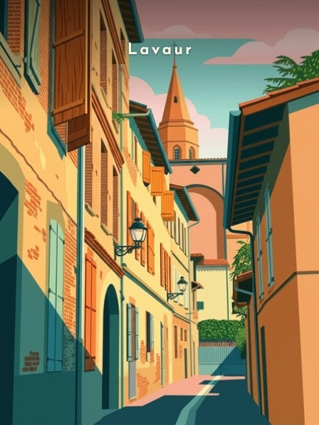 Ruelle vers l'église Saint-François — Pôdevache, visuel seul