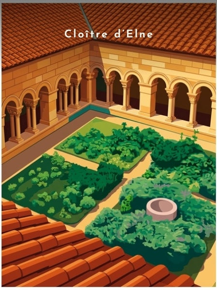 Cloître d’Elne — Pôdevache, visuel seul