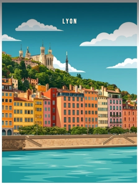 Les quais de Saône et Fourvière — Pôdevache, visuel seul