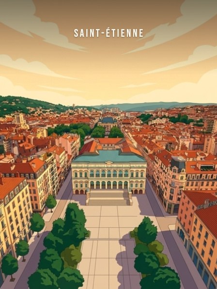 L'Hôtel de Ville dans l'axe — Pôdevache, visuel seul