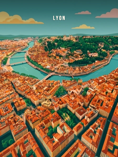 Panorama sur Fourvière — Pôdevache, visuel seul