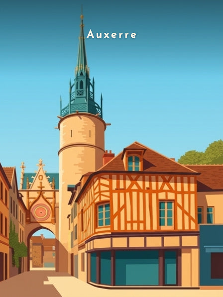 La Tour de l'Horloge et maison d'angle — Pôdevache, visuel seul