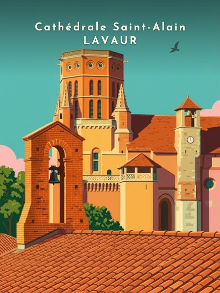Cathédrale Saint-Alain Lavaur — Pôdevache, visuel seul