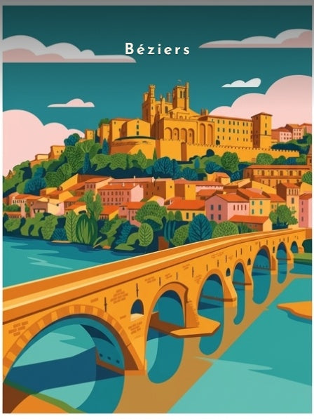 Le Pont Vieux et la cathédrale — Pôdevache, visuel seul