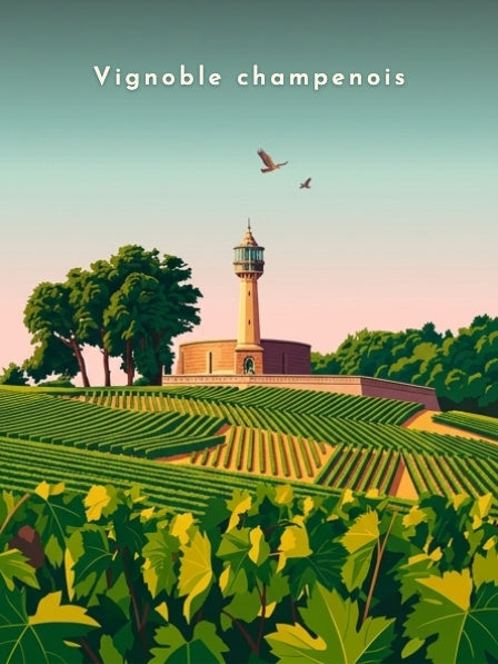 Vignoble champenois — Pôdevache, visuel seul