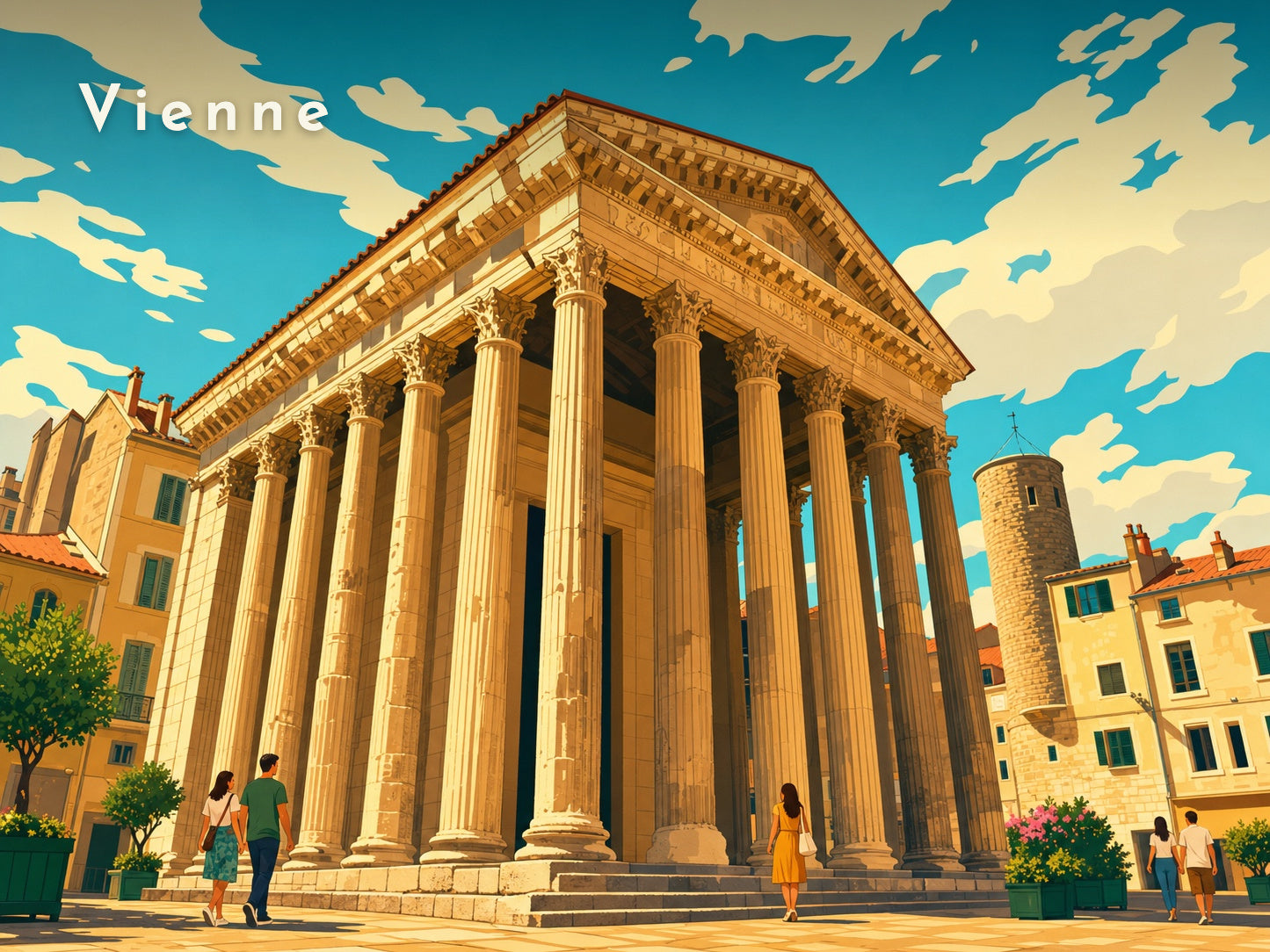 Temple d'Auguste et de Livie — Pôdevache, visuel seul