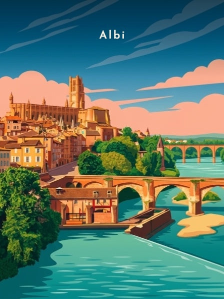 Cathédrale Sainte-Cécile et Pont Vieux — Pôdevache, visuel seul