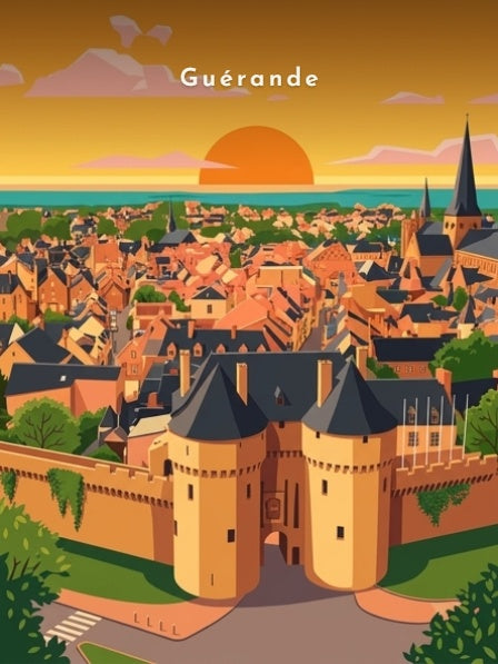 Porte Saint-Michel au soleil couchant — Pôdevache, visuel seul