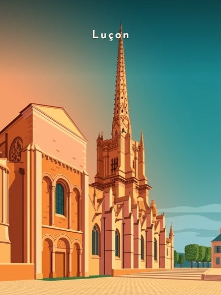 La cathédrale et son parvis — Pôdevache, visuel seul
